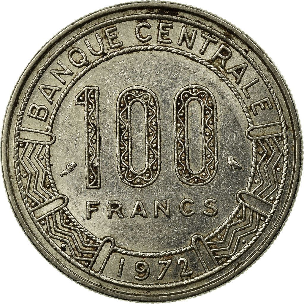 Cameroon | 100 Francs Coin | Giant Elands | Km:15 | 1971 - 1972