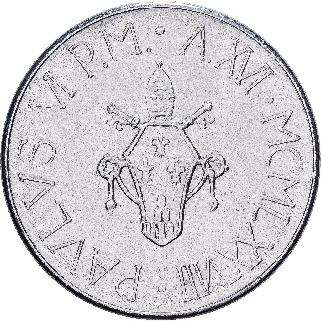 Vatican City | 100 Lire Coin | Paul VI | Km:137 | 1978