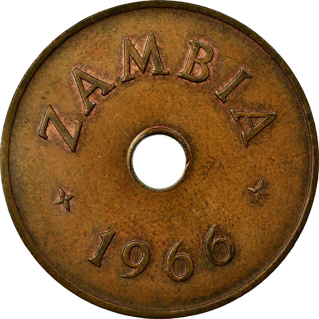Zambia | 1 Penny Coin | Bronze | Km:5 | 1966