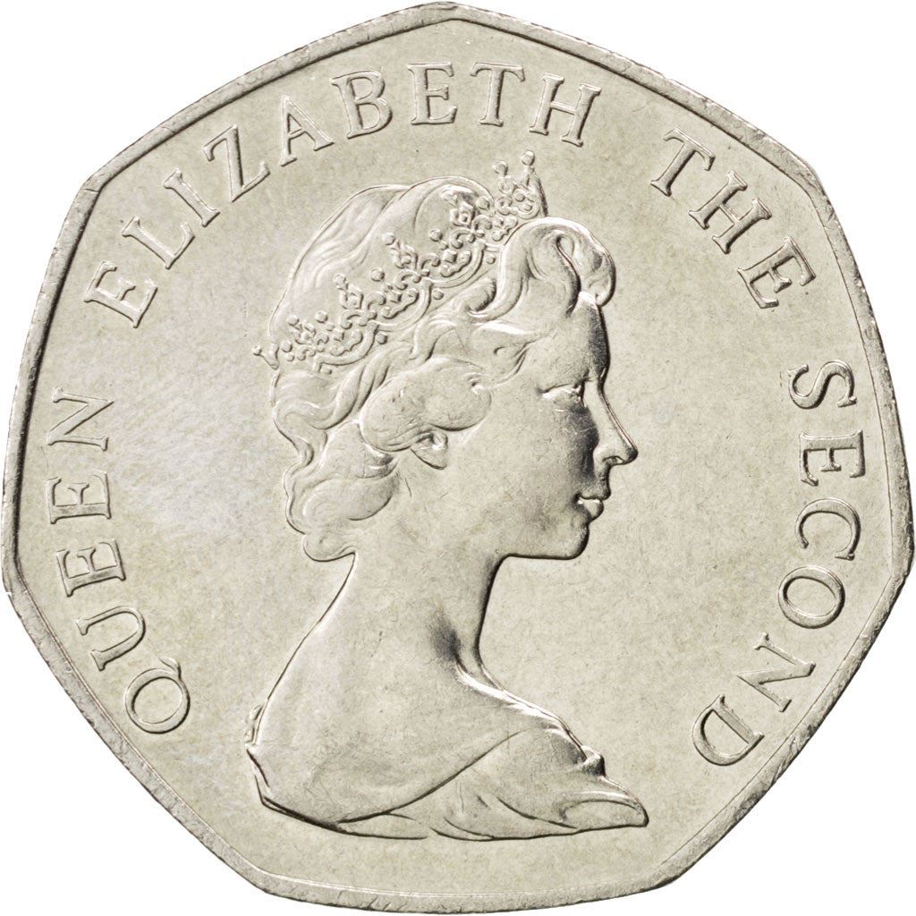 Falklandsöarna | 50 Pence Mynt | Warrah | KM:14.2 | 1998 - 1999