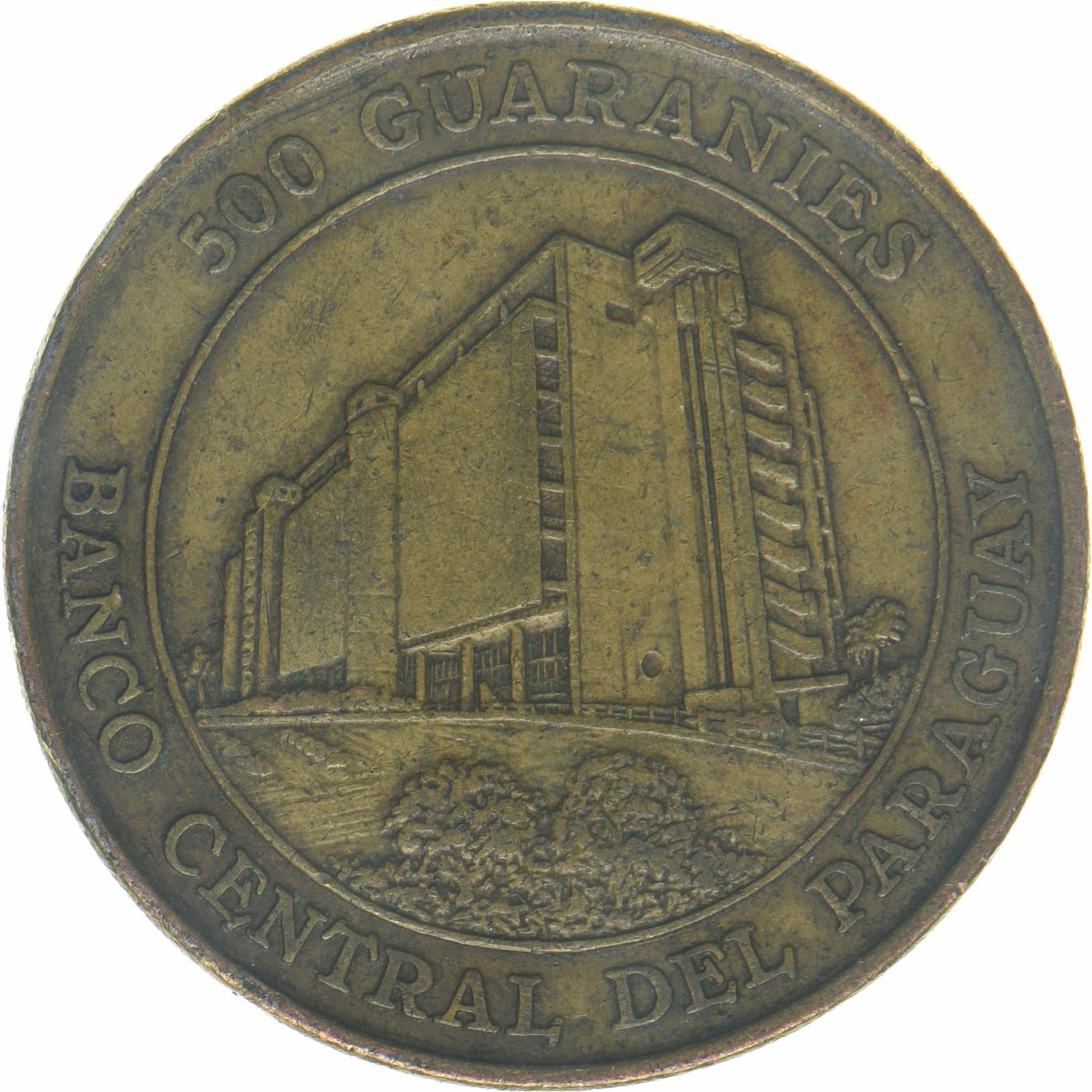Paraguai | Moeda de 500 Guaranies | Bernardino Caballero | KM:194 | 19
