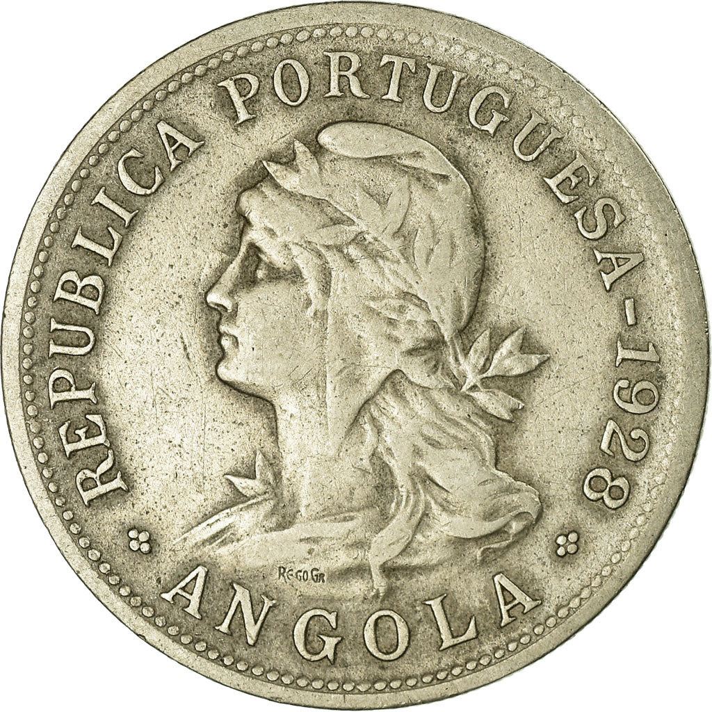 Angola | 50 Centavos Coin | Libertine | Km:69 | 1927 - 1928