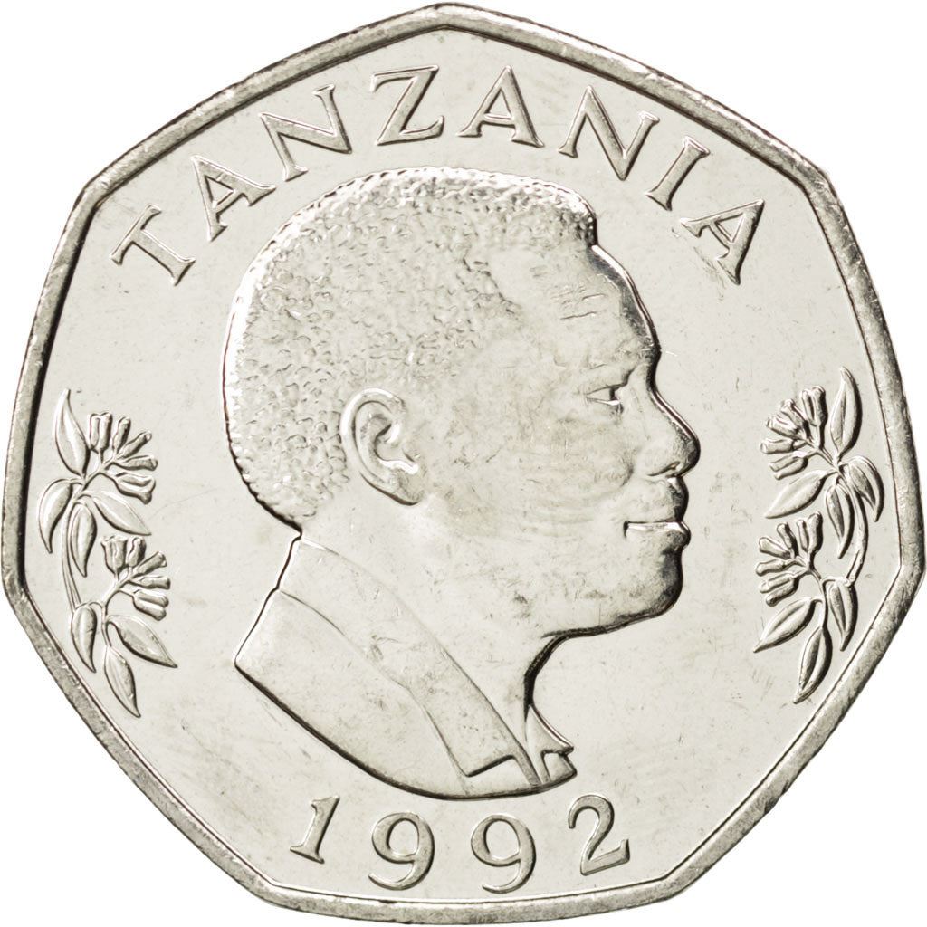 Tanzania | 20 Shilingi Coin | Elephant | Km:27.2 | 1992