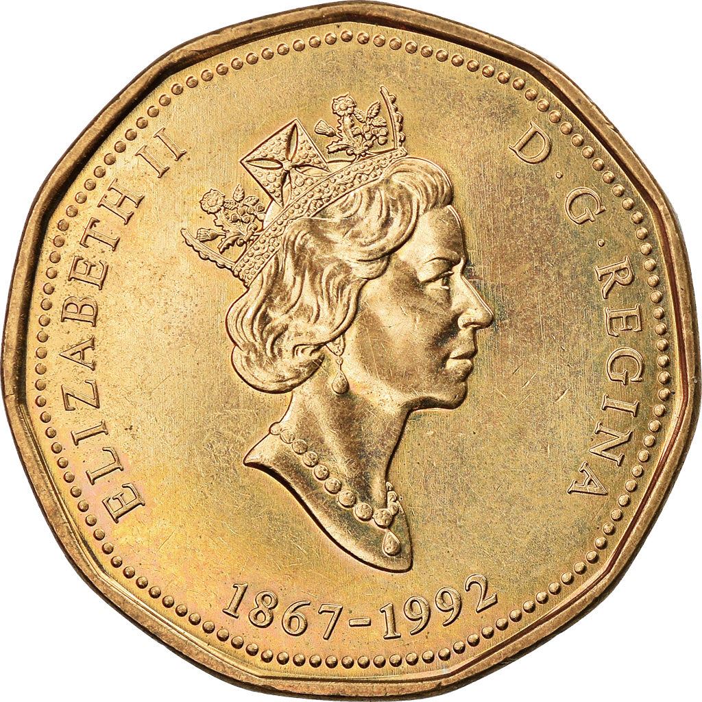 Canada | 1 Dollar Coin | Parliament | Bronze plated nickel | KM:218 | 1992