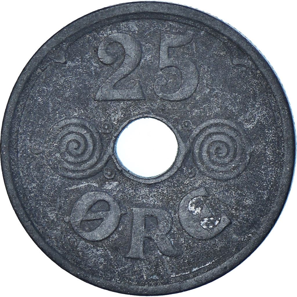 Denmark | 25 Ore Coin | Monogram | Km:823.2A | 1941 - 1945