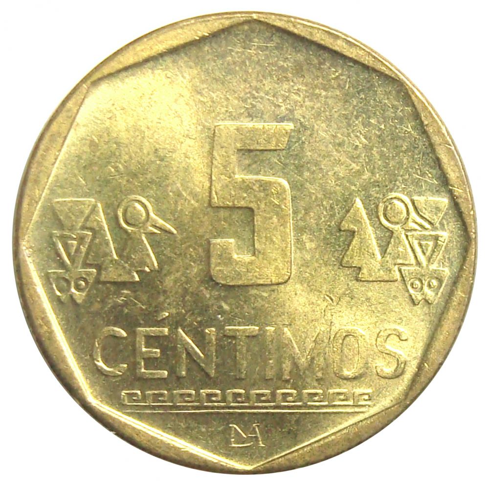 Peru | 5 Centimos Coin | KM304.4 | 2002 - 2007