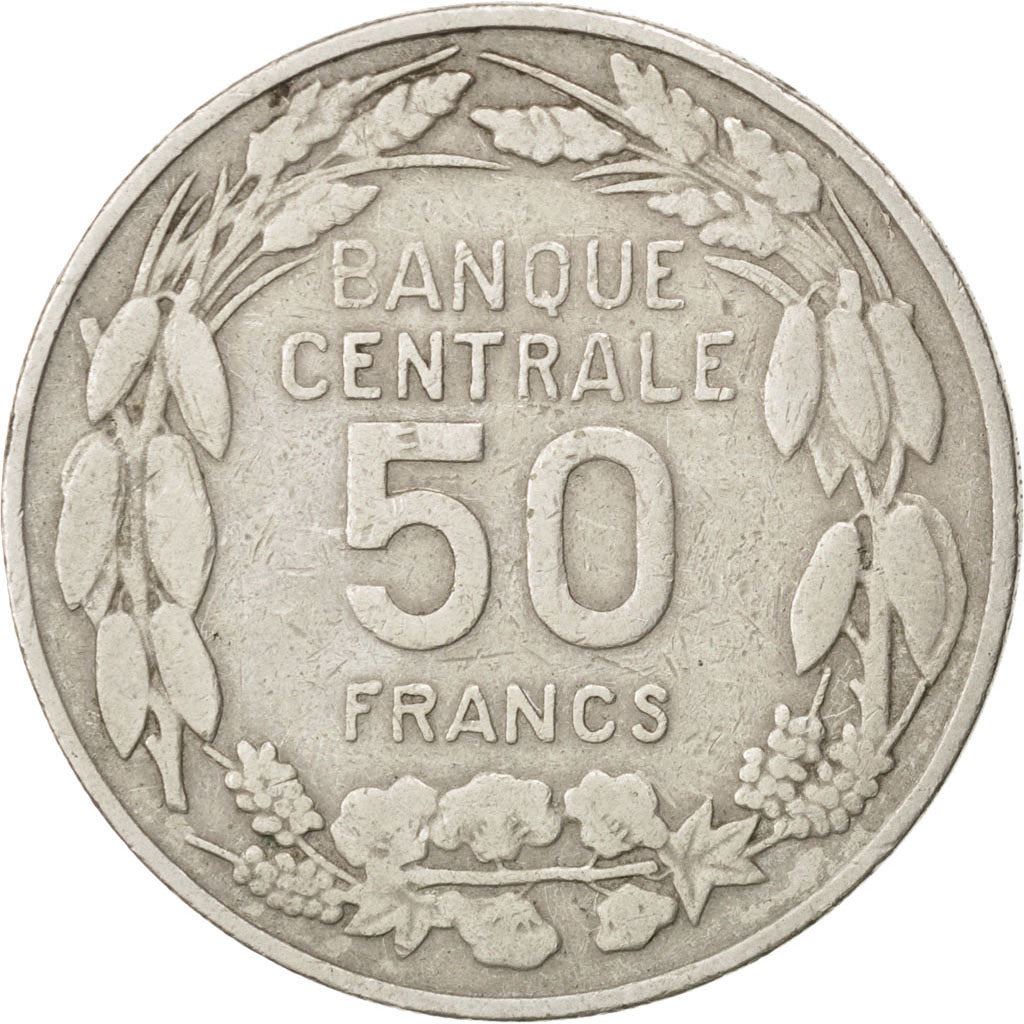 Cameroon | 50 Francs Coin | Giant Elands | Km:13 | 1960