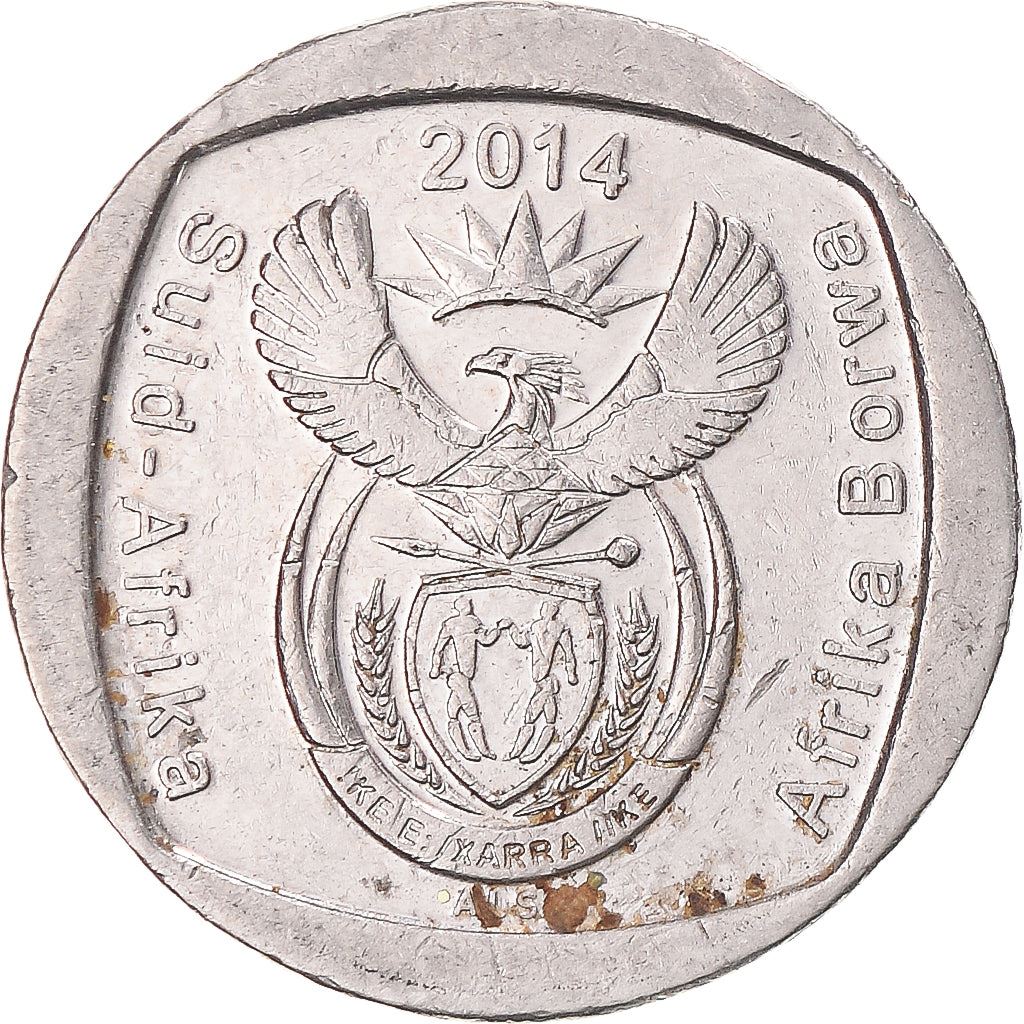 South Africa | 1 Rand Coin | Animals | Springbok | Antelope | Km:272.1 | 2014