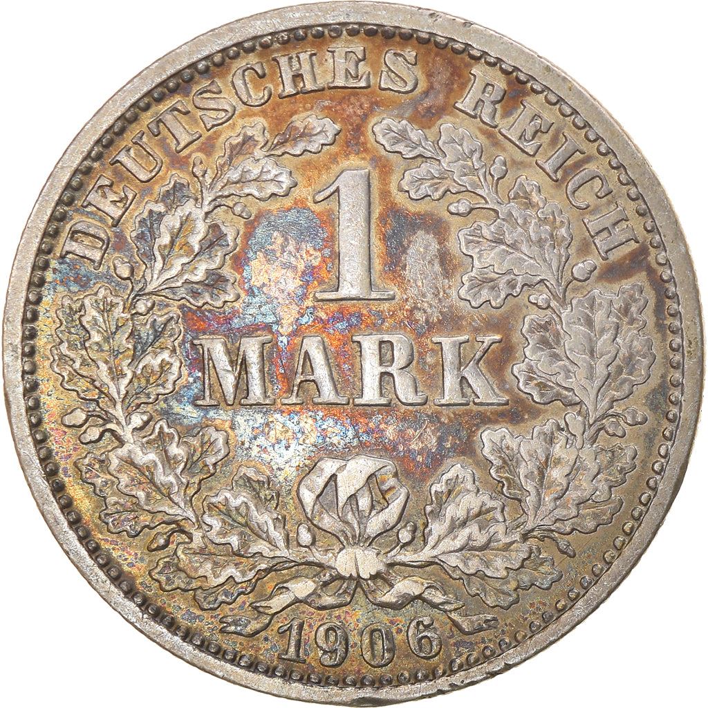 German Empire 1 Mark Coin | Deutsches Reich | Wilhelm II | Type 2 - Small Shield | KM14 | 1891 - 1916