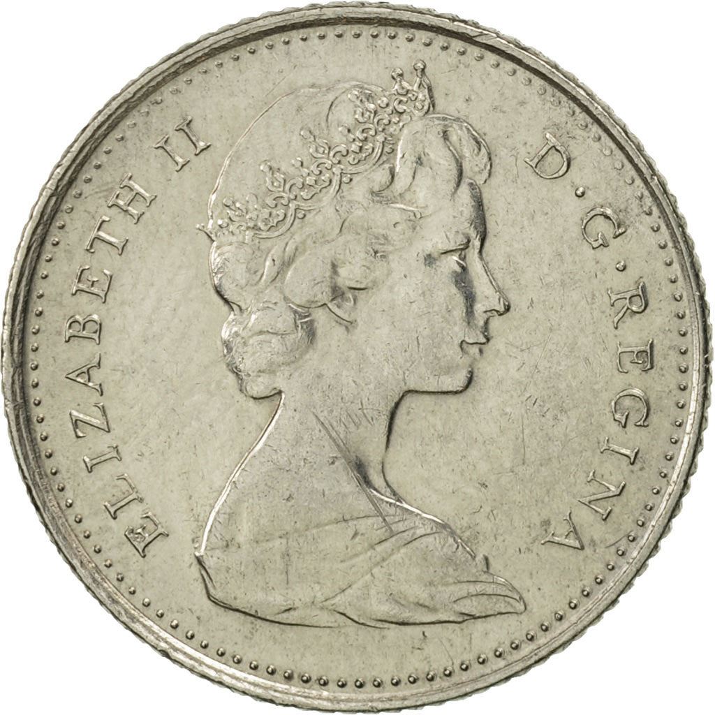 Canada | 10 Cents Coin | Nickel | 2nd portrait | KM:77 | 1969-1989