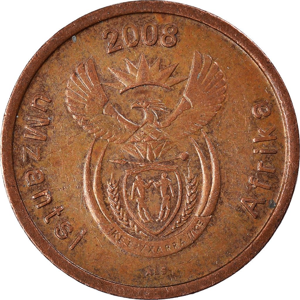 South Africa 5 Cents Xhosa Legend - uMzantsi Afrika Coin KM440 2008