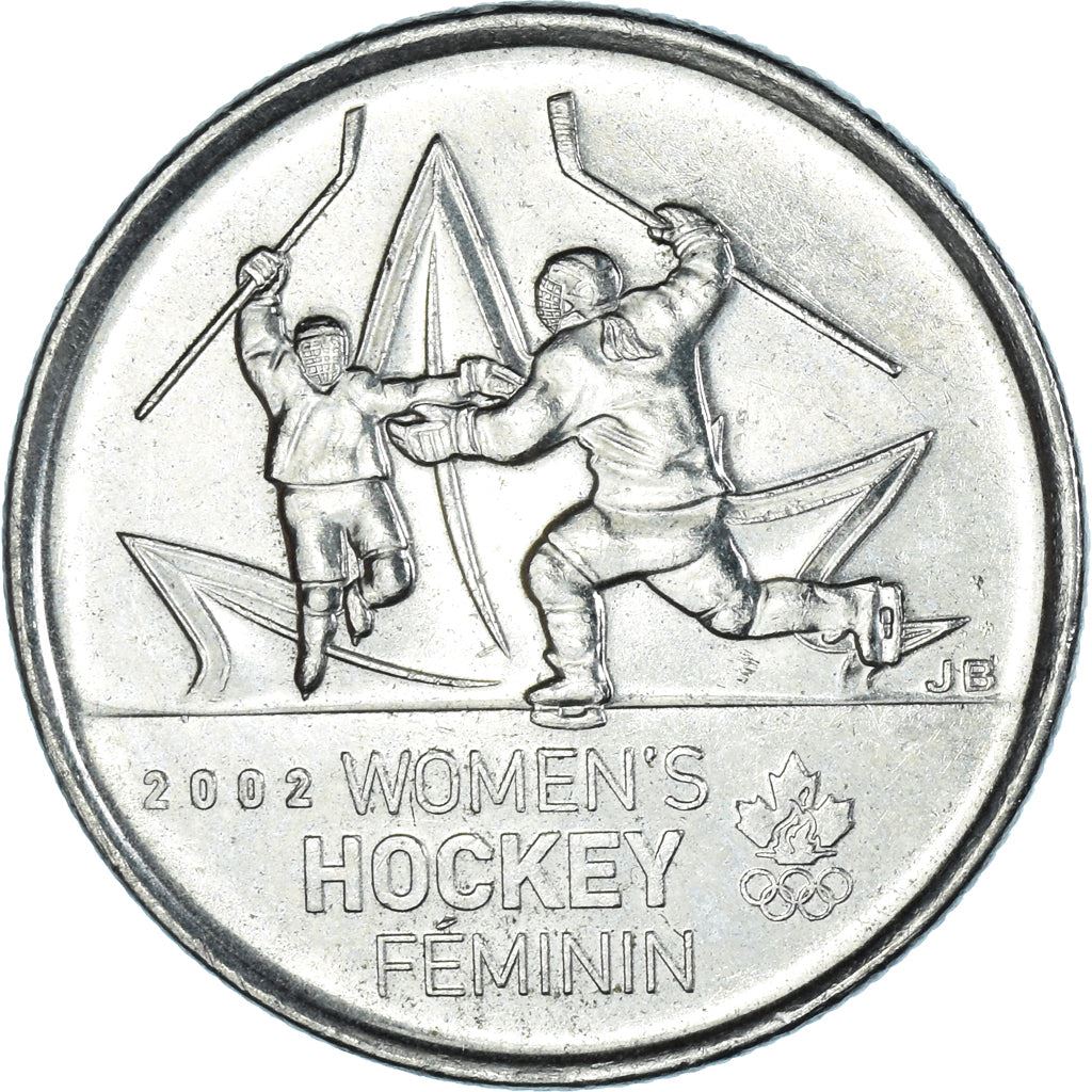 Canada | 25 Cents Coin | Nickel plated steel | Women's hockey | KM:1064 | 2009