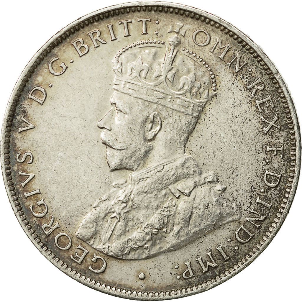 British West Africa | 2 Shillings Coin | Palm Tree | George V | Km:13 | 1913 - 1920