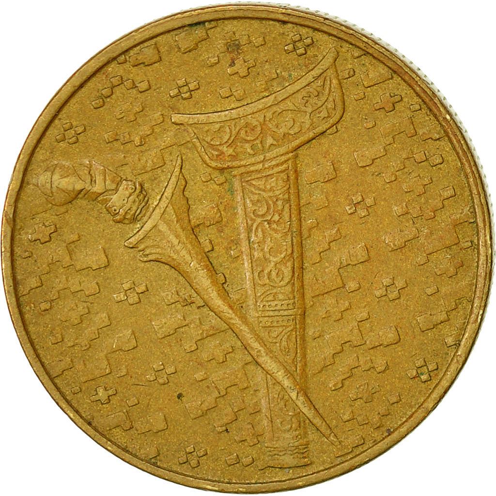 Malaysia 1 Ringgit - Agong X Type 2 denomination Coin KM64 1993 - 1998 Tin-brass