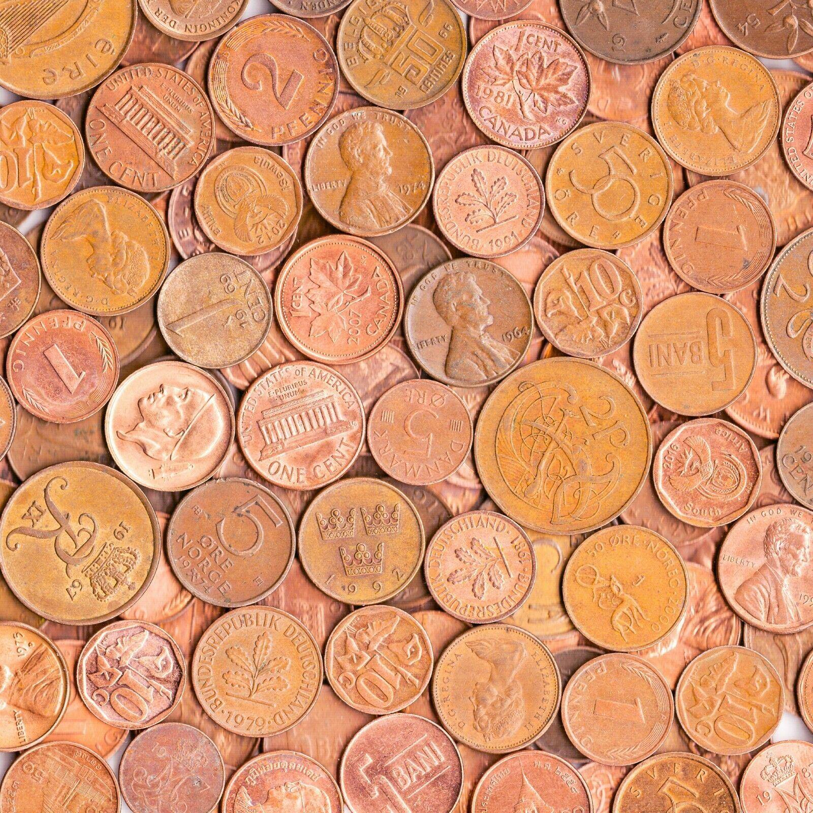 Bulk Lot Coins By Color | Copper | Nickel | Steel | Brass | 1/2lbs to 1lbs