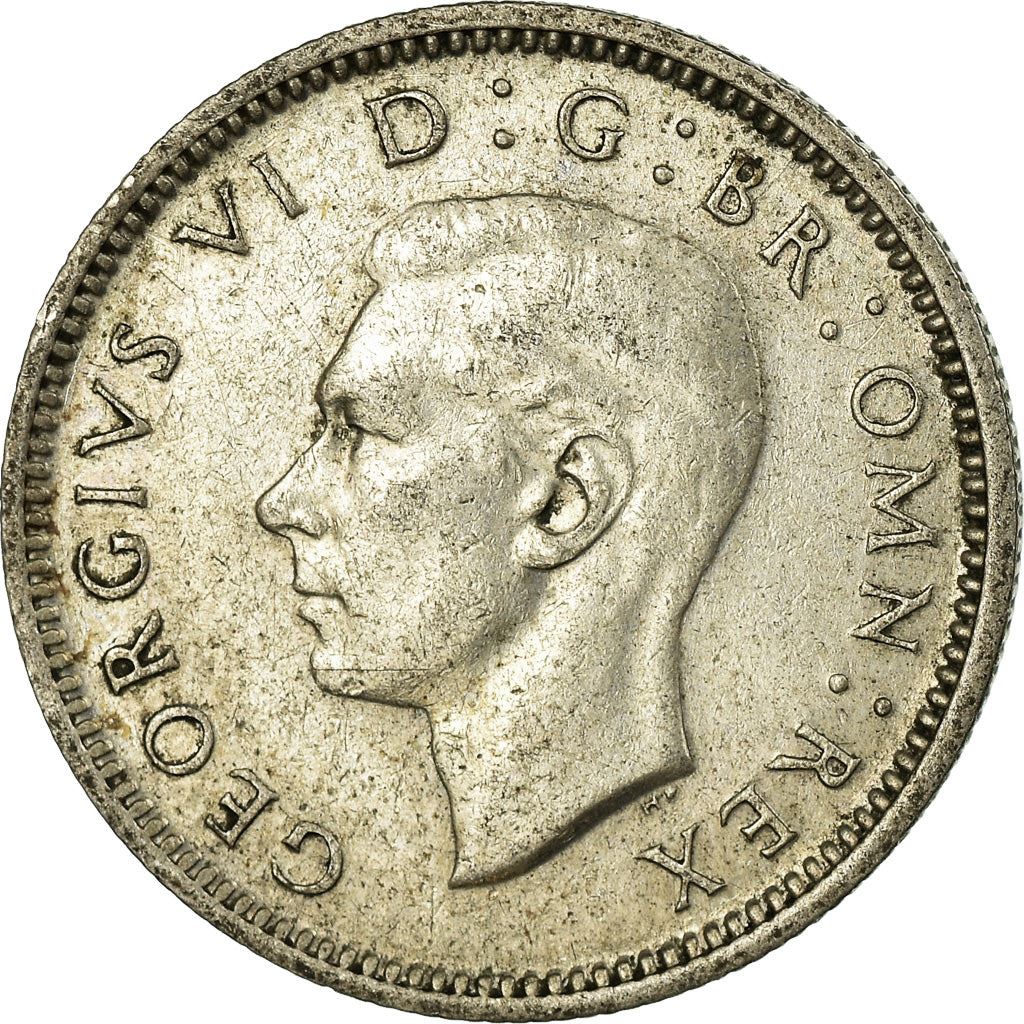 United Kingdom | 6 Pence Coin | George VI | KM:852 | 1937 - 1946