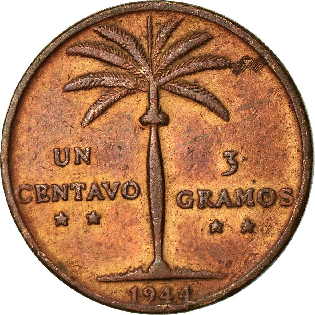 Dominican Republic 1 Centavo Coin | Liberty | KM17 | 1937 - 1961