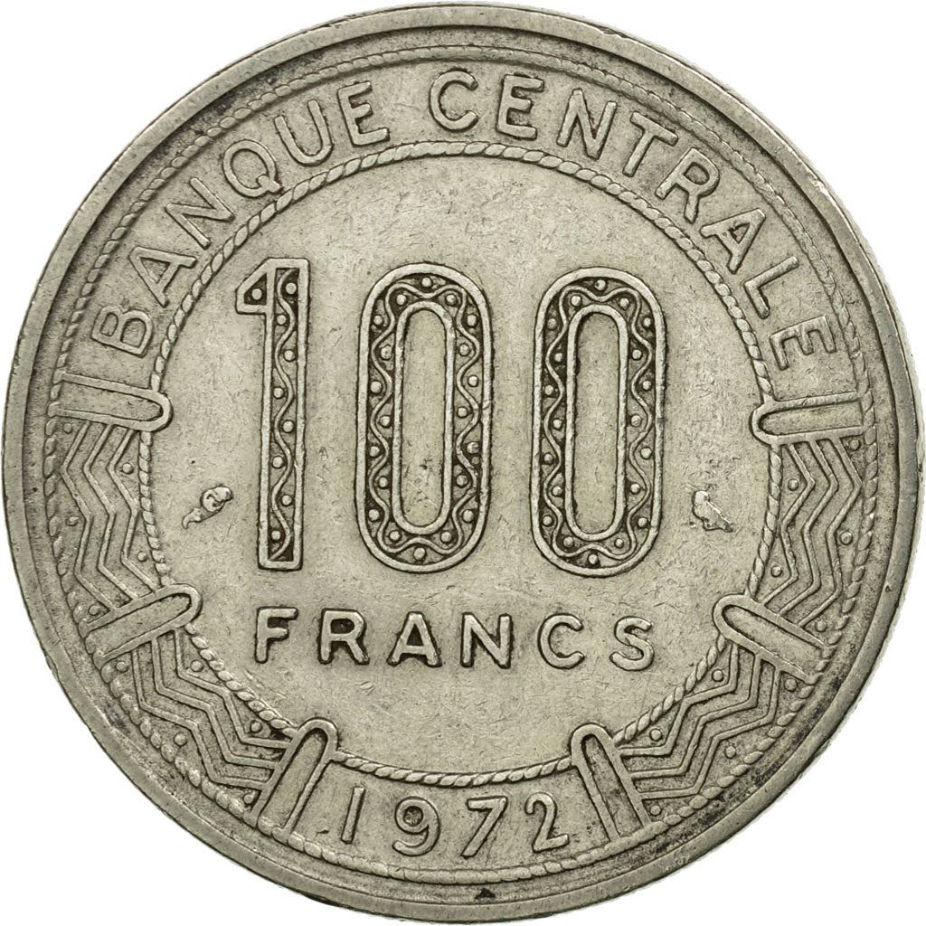 Cameroon | 100 Francs Coin | Giant Elands | Km:16 | 1972