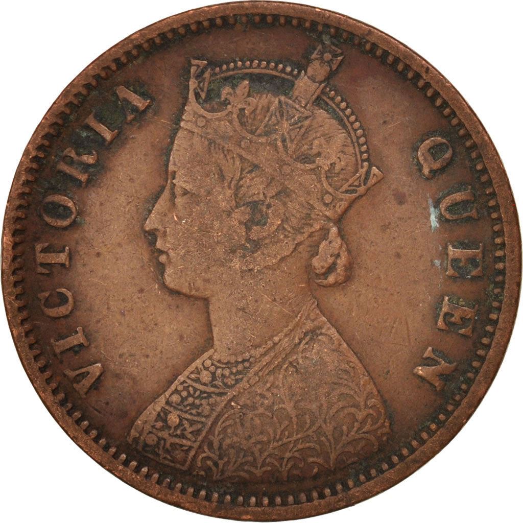 India - British | 1/4 Anna Coin | Queen Victoria | Km:467 | 1862 - 1876