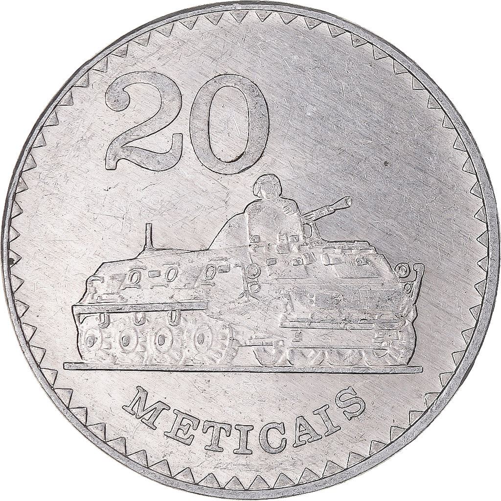 Mozambique | 20 Meticais Coin | Tank | KM:103a | 1986