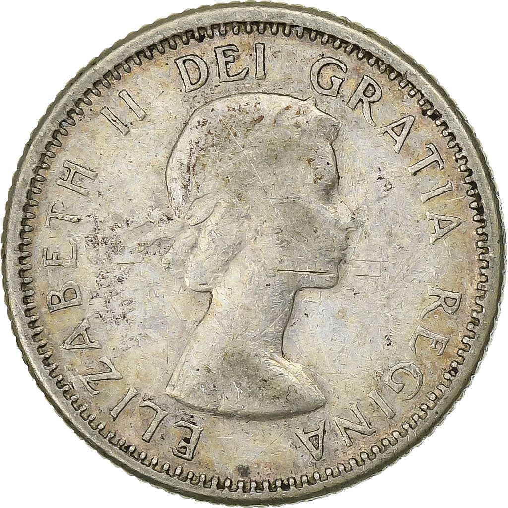 Canada | 10 Cents Coin | Silver | 1st portrait | KM:51 | 1953-1964