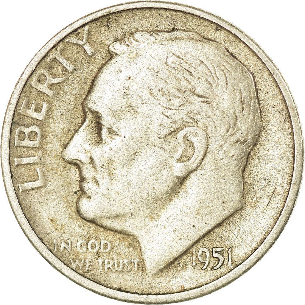 Vereinigte Staaten | 1 Dime Münze | Franklin D. Roosevelt | KM:195 | 1946 - 1964