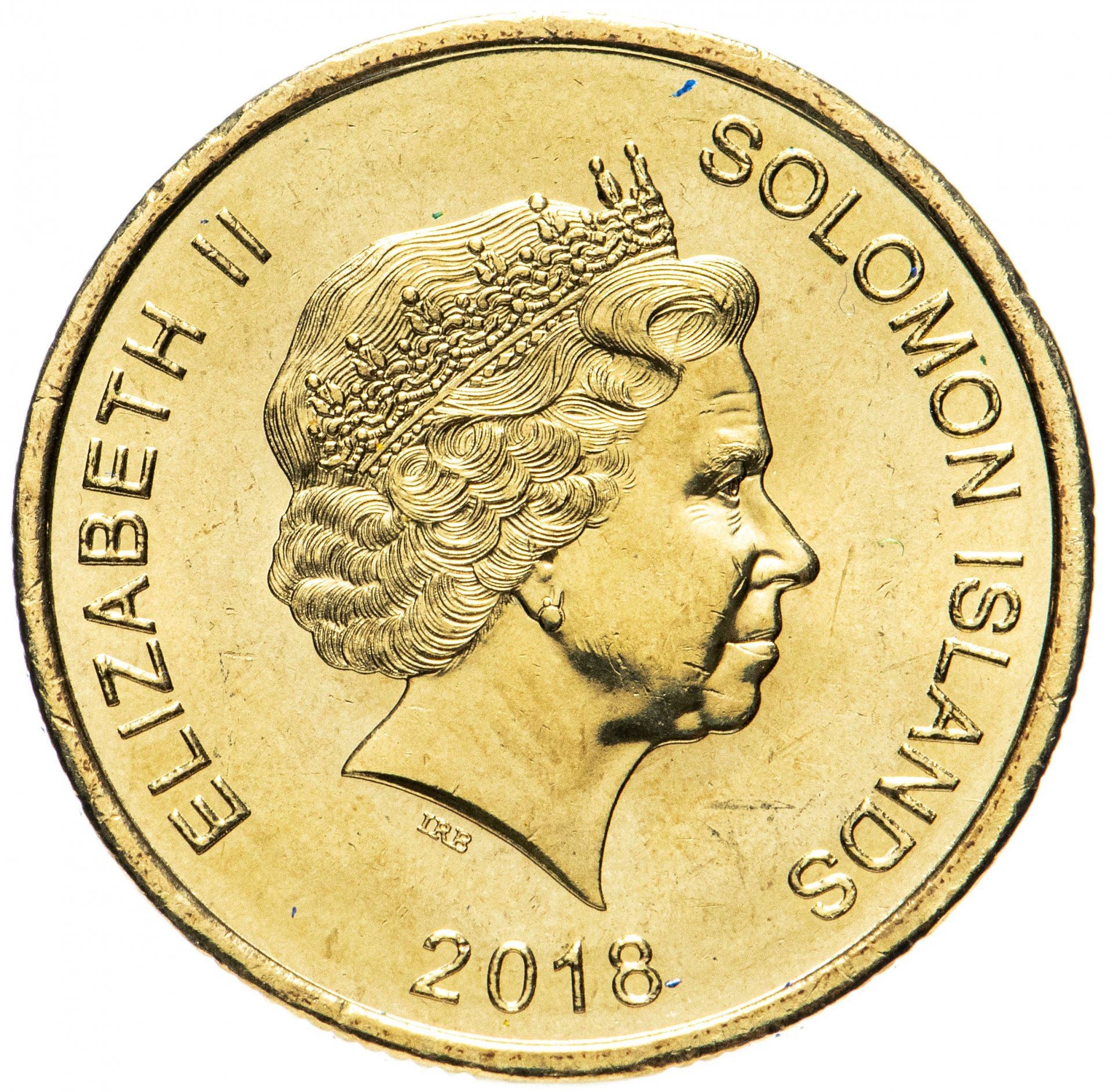 Îles Salomon | Pièce de 2 dollars | Indépendance | Bronze d’aluminium | KM : 797 | 2018
