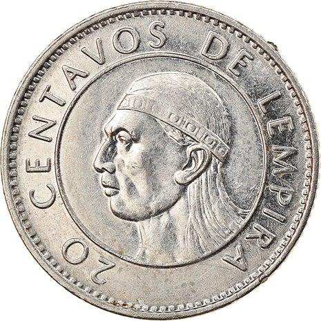Honduras 20 Centavos Coin | Pyramid | Lempira | KM83a.1 | 1991 - 1994