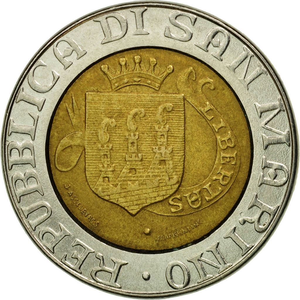 San Marino | 500 Lire Coin | Saint Marinus | Km:239 | 1989