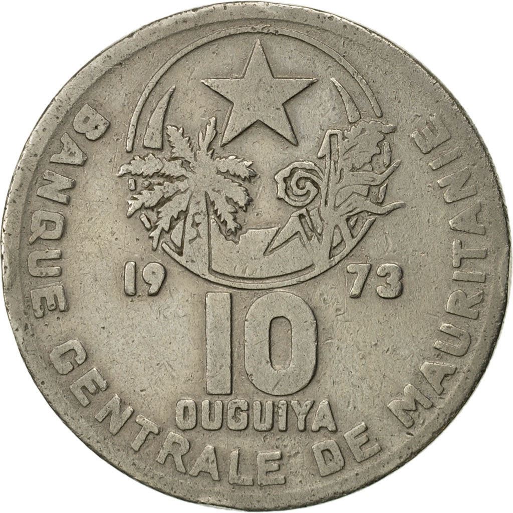 Mauritania | 10 Ouguiya Coin | Coat of Arms | Km:4 | 1973 - 2003