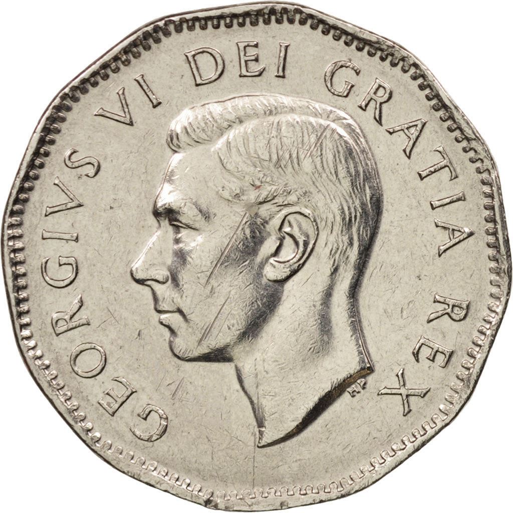 Canada | 5 Cents Coin | Discovery of Nickel | Km:48 | 1951