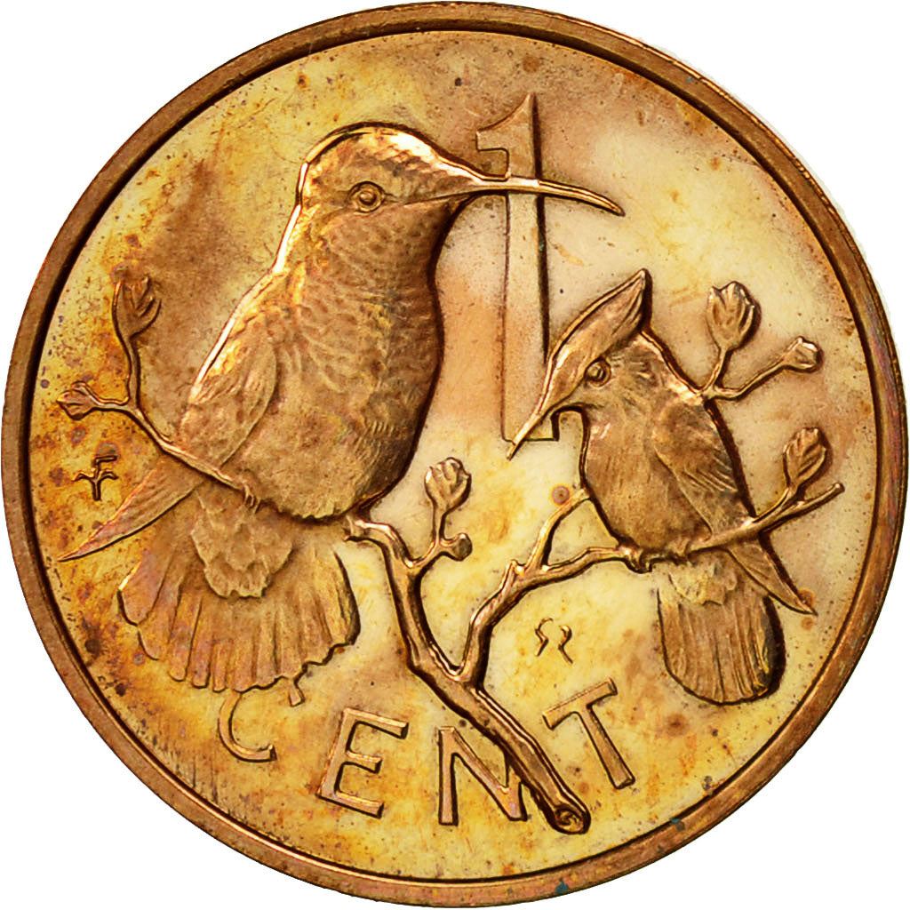 British Virgin Islands | 1 Cent Coin | Hummingbirds | Km:1 | 1973 - 1984