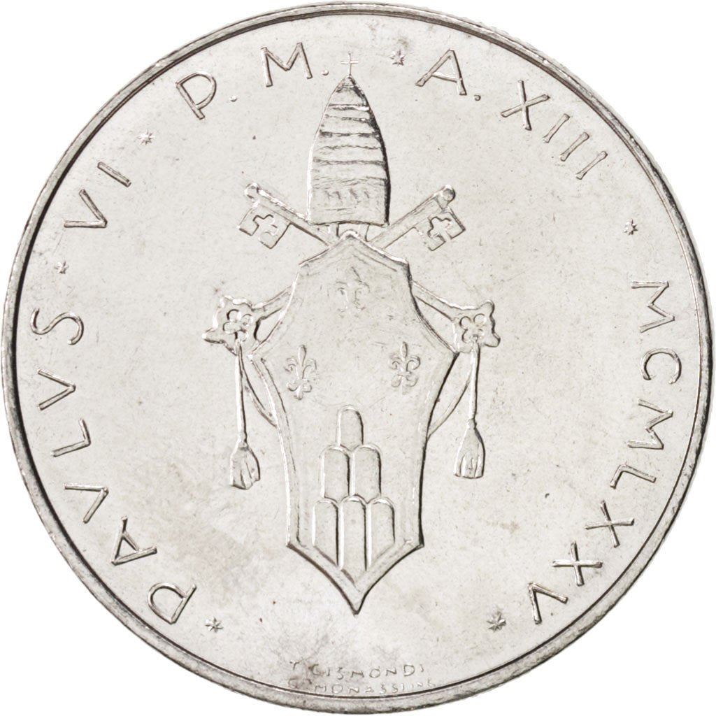 Vatican City | 100 Lire Coin | Dove | Km:122 | 1970 - 1977
