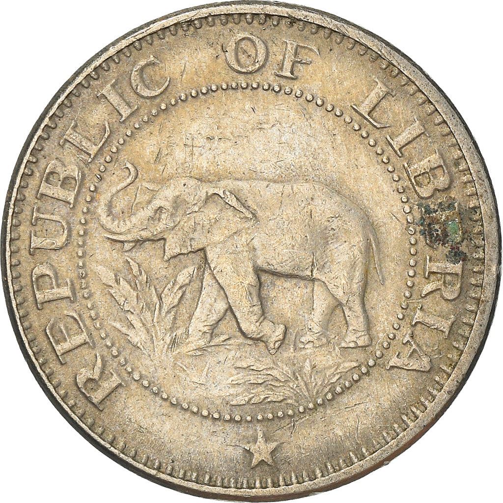 Liberia | 5 Cents Coin | Elephant | Km:14 | 1960 - 1990
