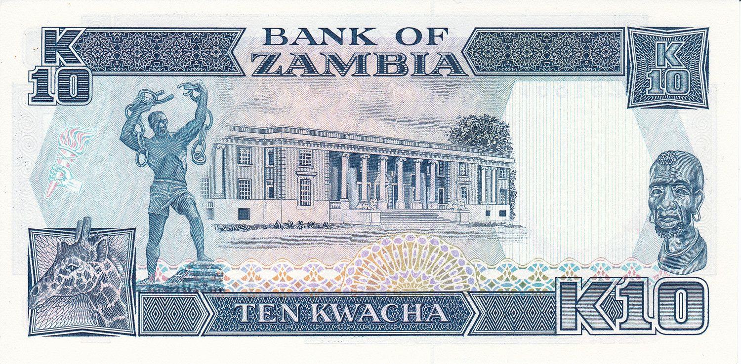 Zambia | 10 Kwacha Banknote | 1989 - 1991 | Eagle | President Kaunda | Bank of Zambia