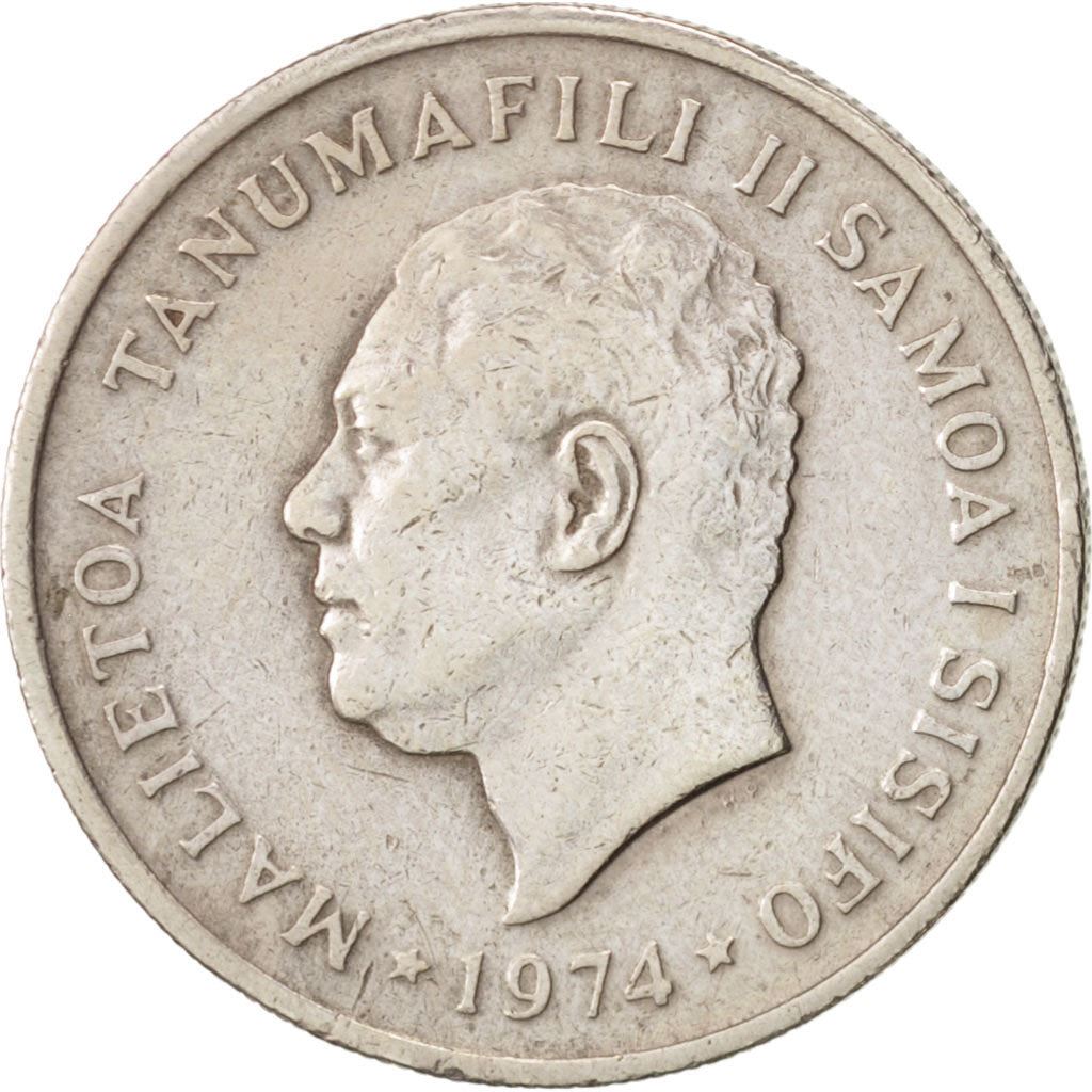 Samoa | 10 Sene Coin | Malietoa Tanumafili II | Taro Plant | Km:15 | 1974 - 2000