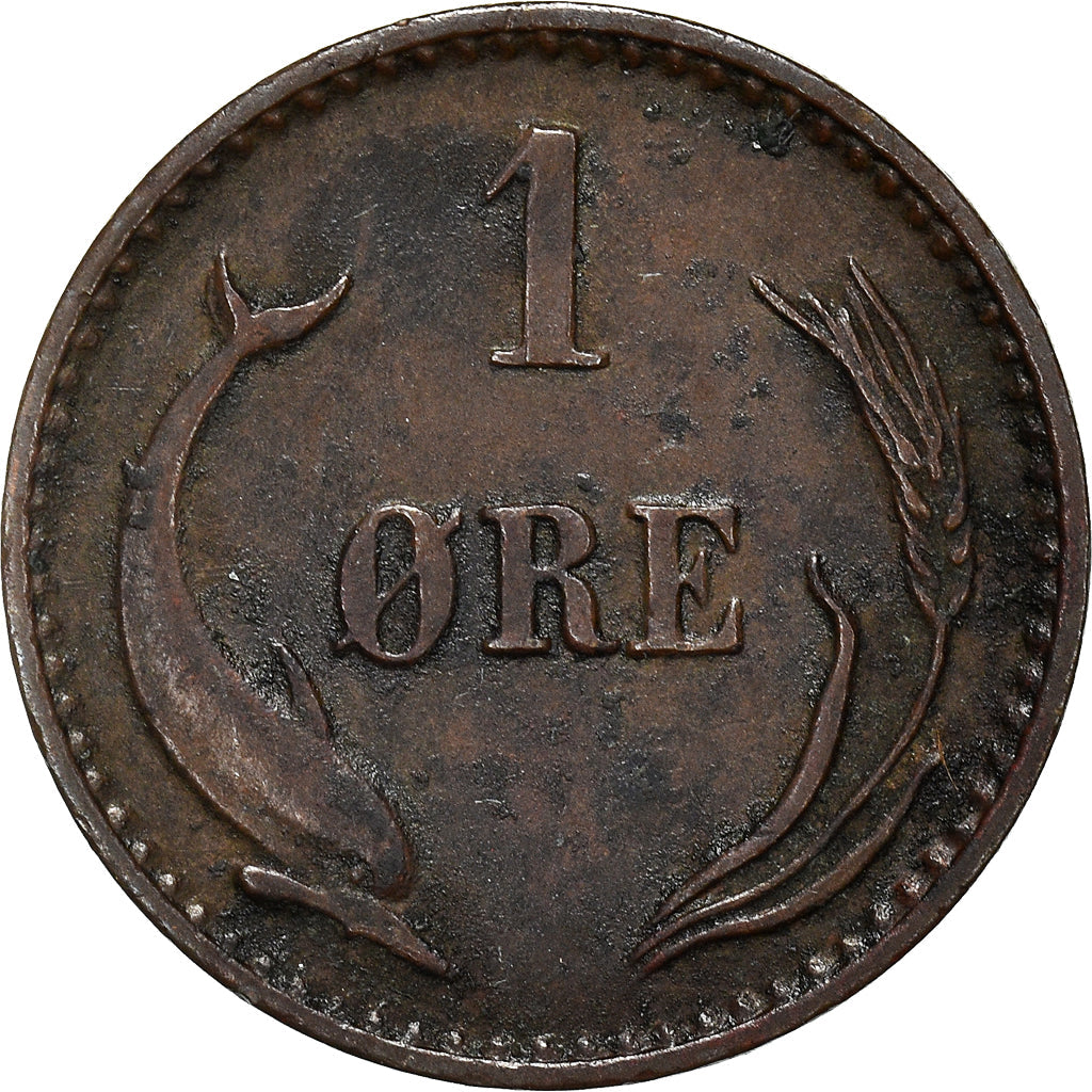 Denmark | 1 Ore Coin | Monogram | Km:792.1 | 1874 - 1904