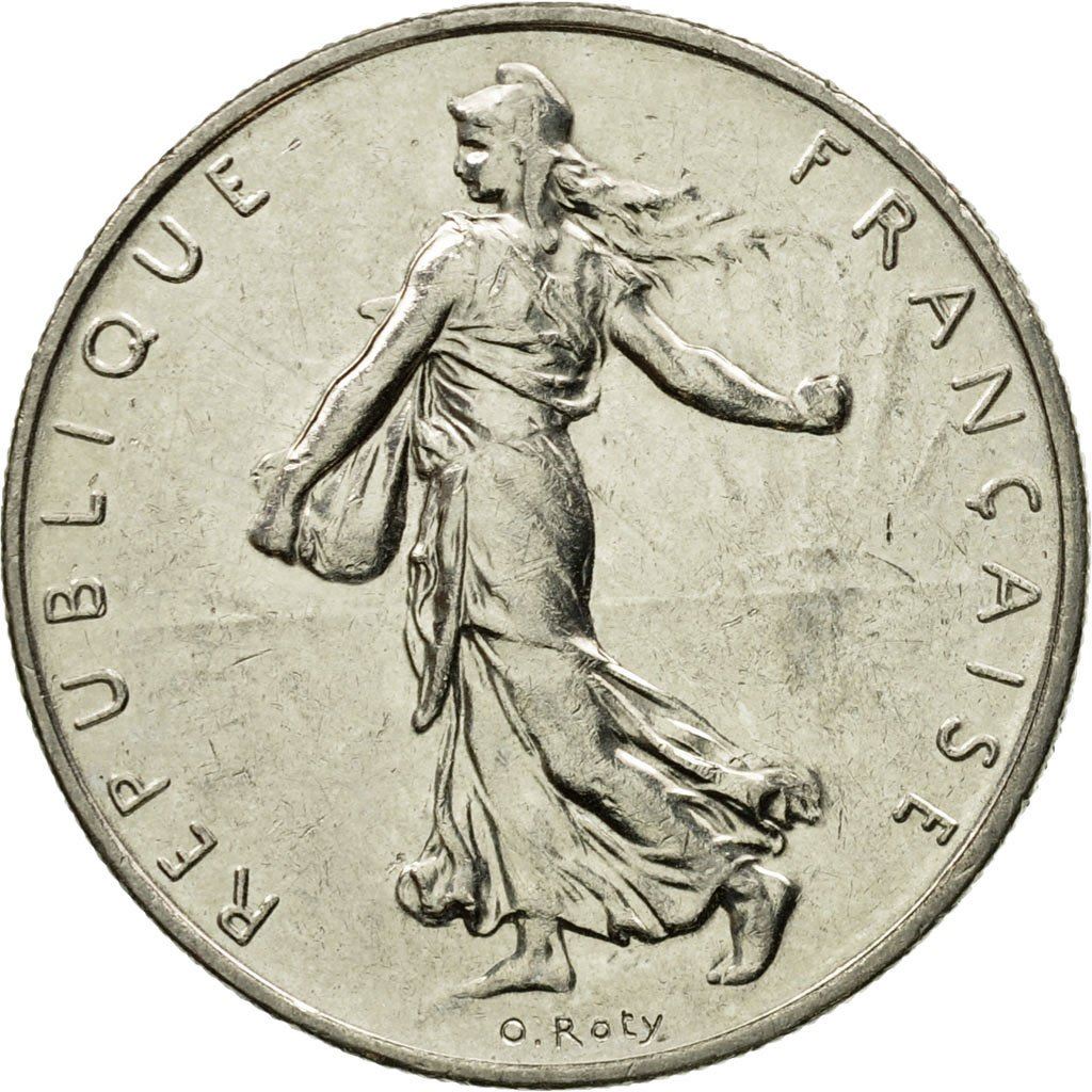 French 1 Franc Coin | Signature D'AP. O.ROTY | proof | KM925.2 | France | 1991 - 2001