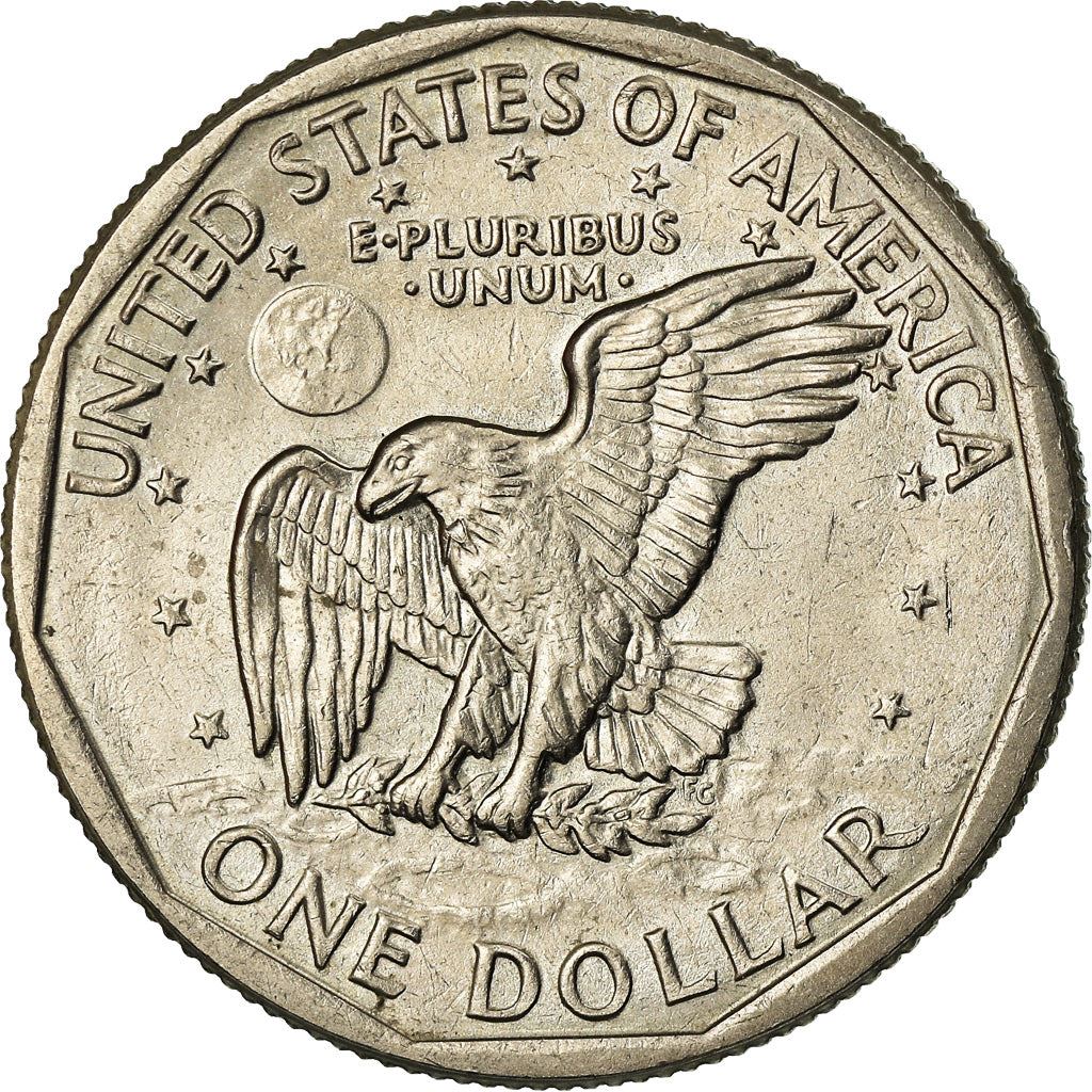 United States | 1 Dollar Coin | Susan B. Anthony | KM:207 | 1979 - 1999