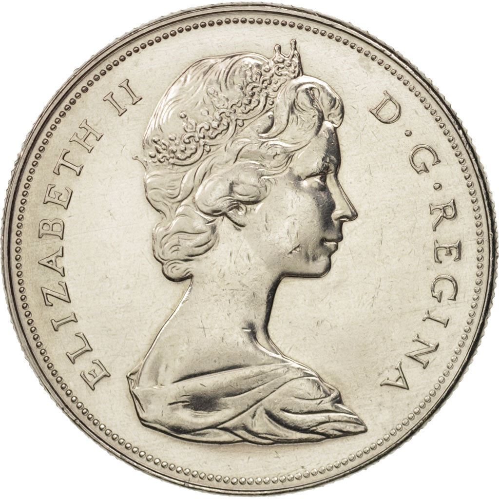 Kanada | 1 dolerio moneta | Nikelis | Antrasis portretas | KM:76.1; 76.2 | 1968–1976