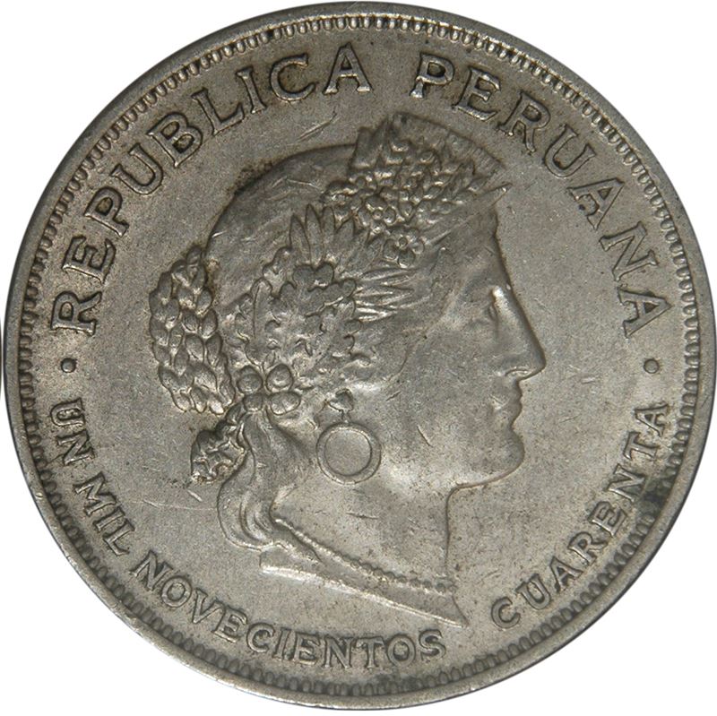 Peru | 20 Centavos Coin | Republica Peruana | sprig | KM215 | 1918 - 1941