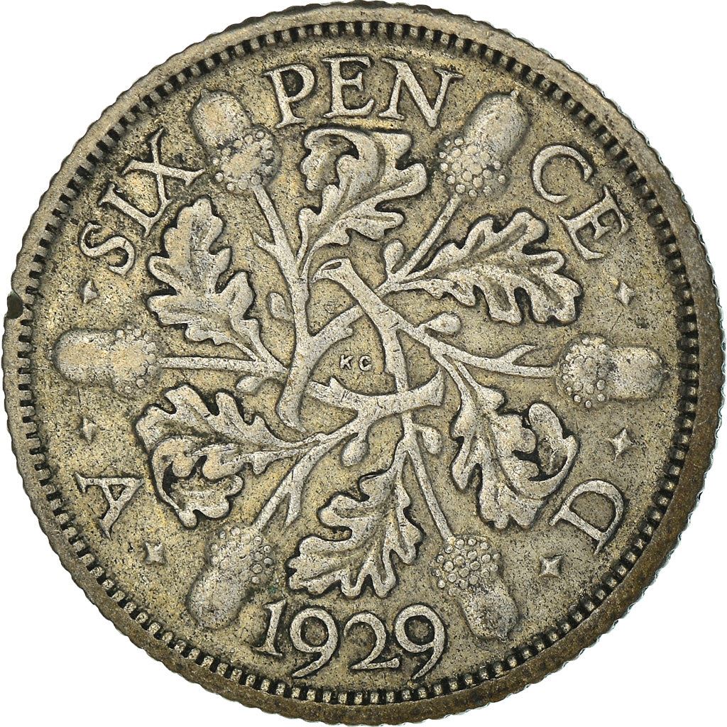 United Kingdom | 6 Pence Coin | George V | KM:832 | 1927 - 1936