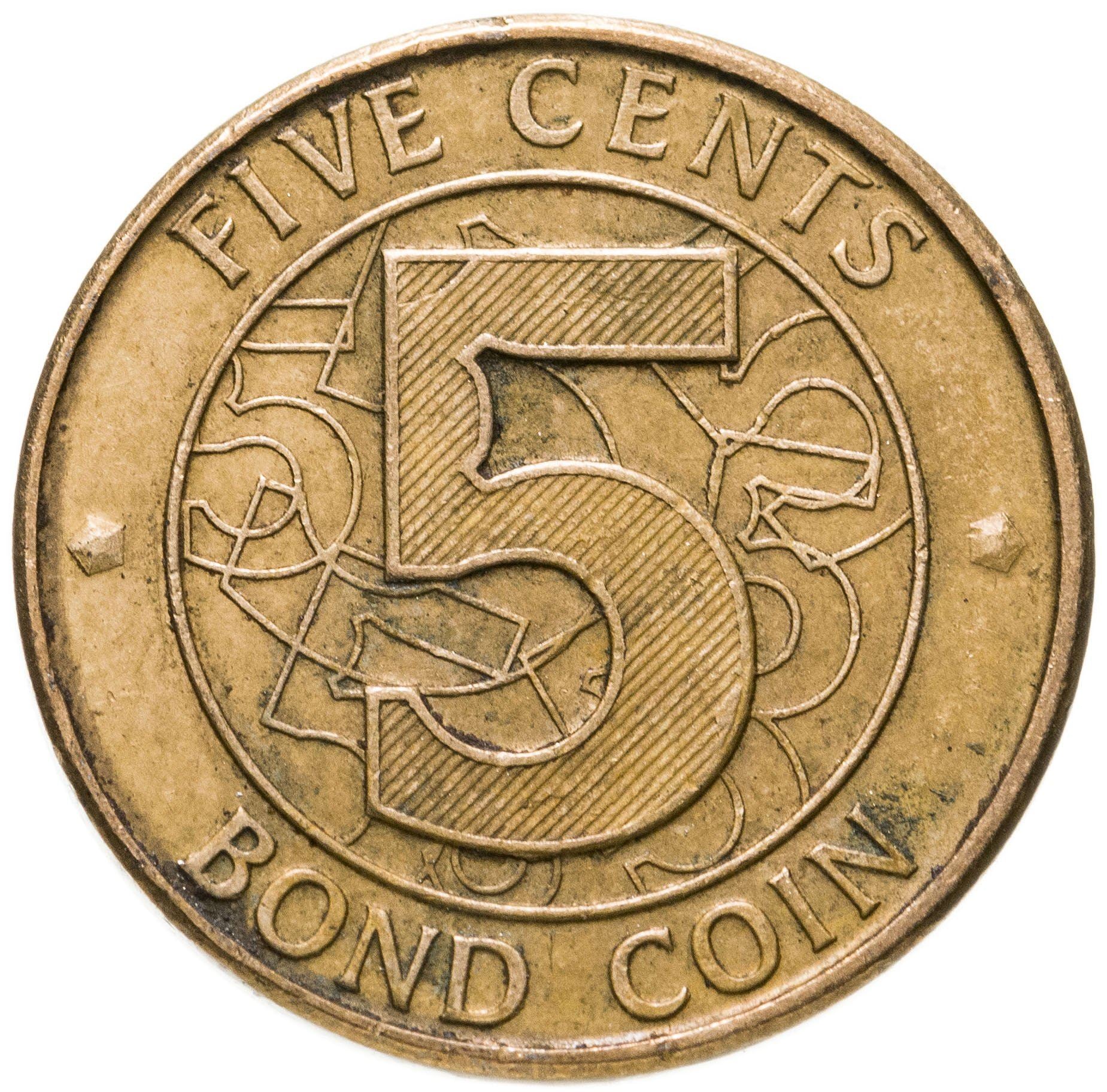 Zimbabwe | 5 Cents Bond Coin | KM17 | 2014