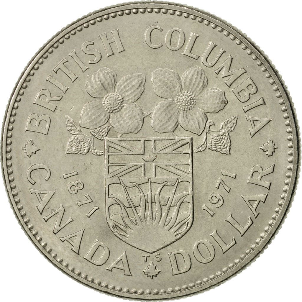 Canada | 1 Dollar Coin | British Columbia | Nickel | KM:79 | 1971