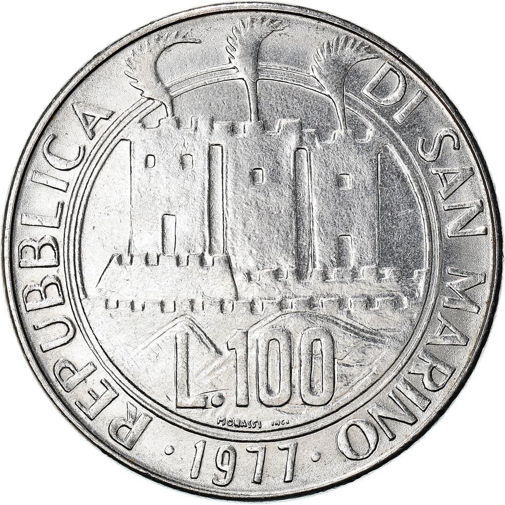 San Marino | 100 Lire Coin | Fish | Km:70 | 1977