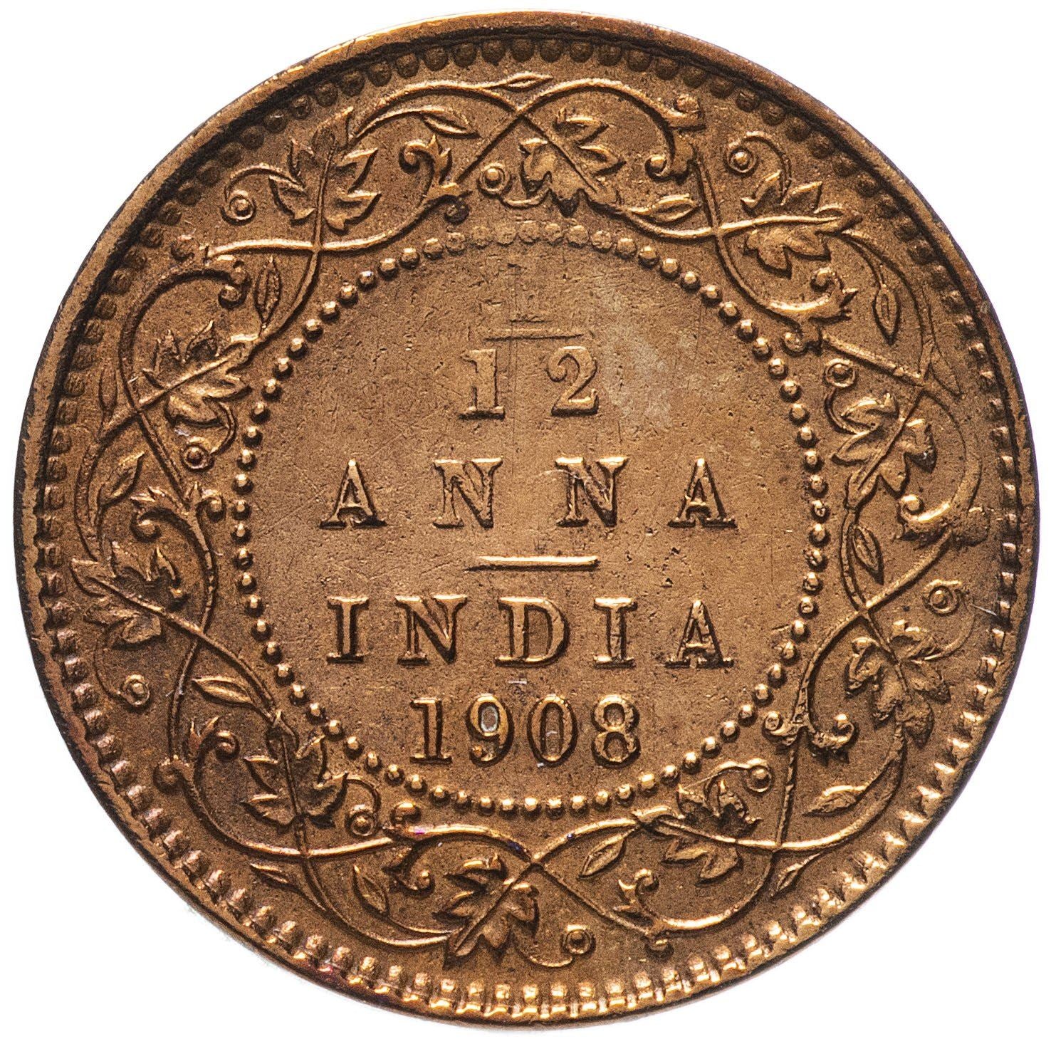 India - British | 1/12 Anna Coin | King Edward VII | Km:498 | 1906 - 1910