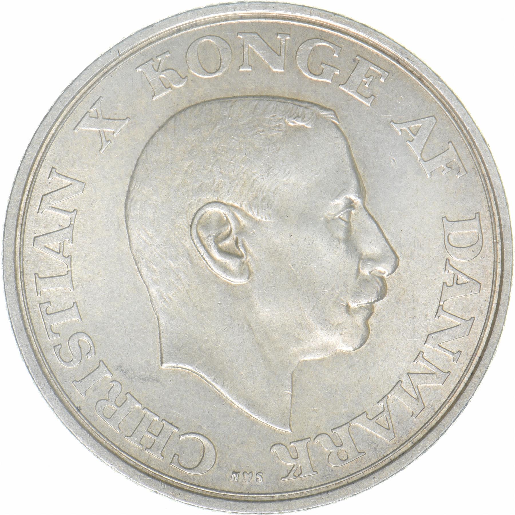 Denmark | 2 Kroner Coin | Christian X | KM:830 | 1937