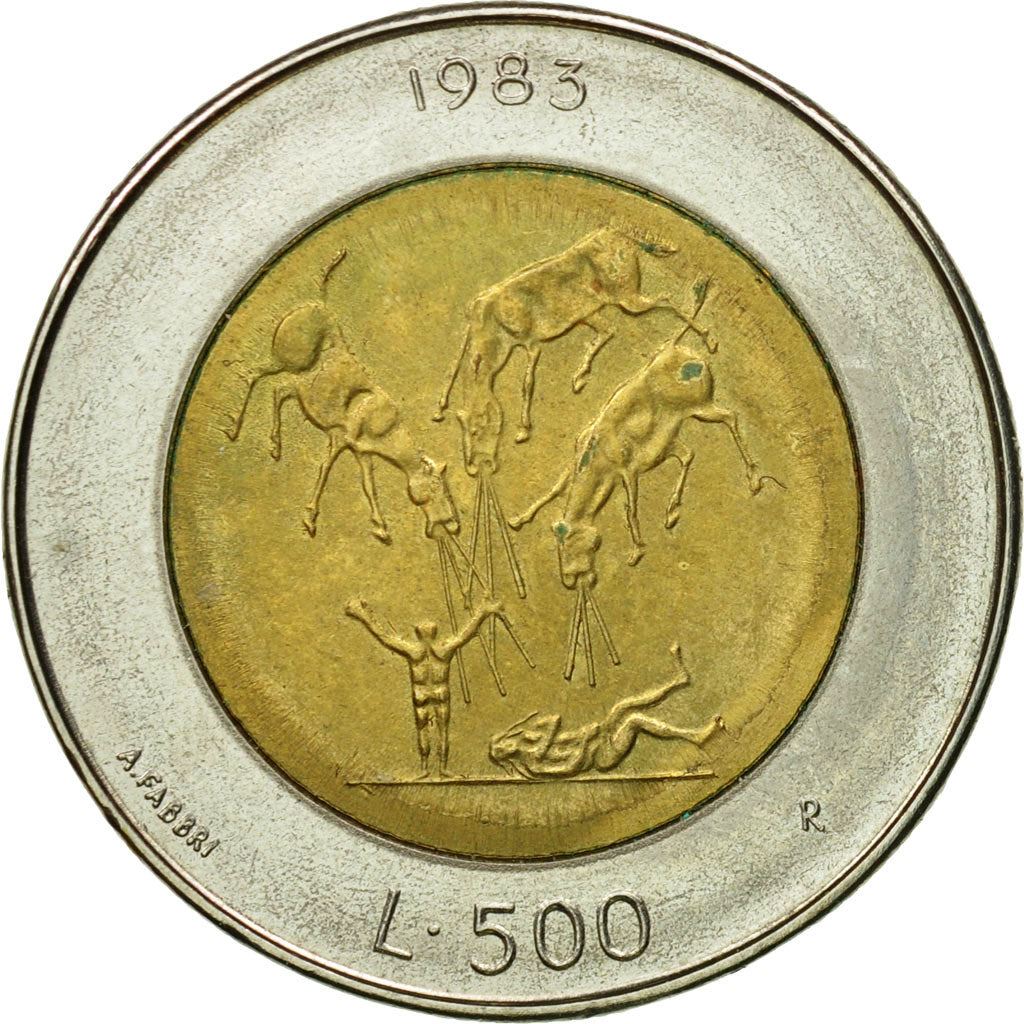 San Marino | 500 Lire Coin | Threats of nuclear war | Km:153 | 1983