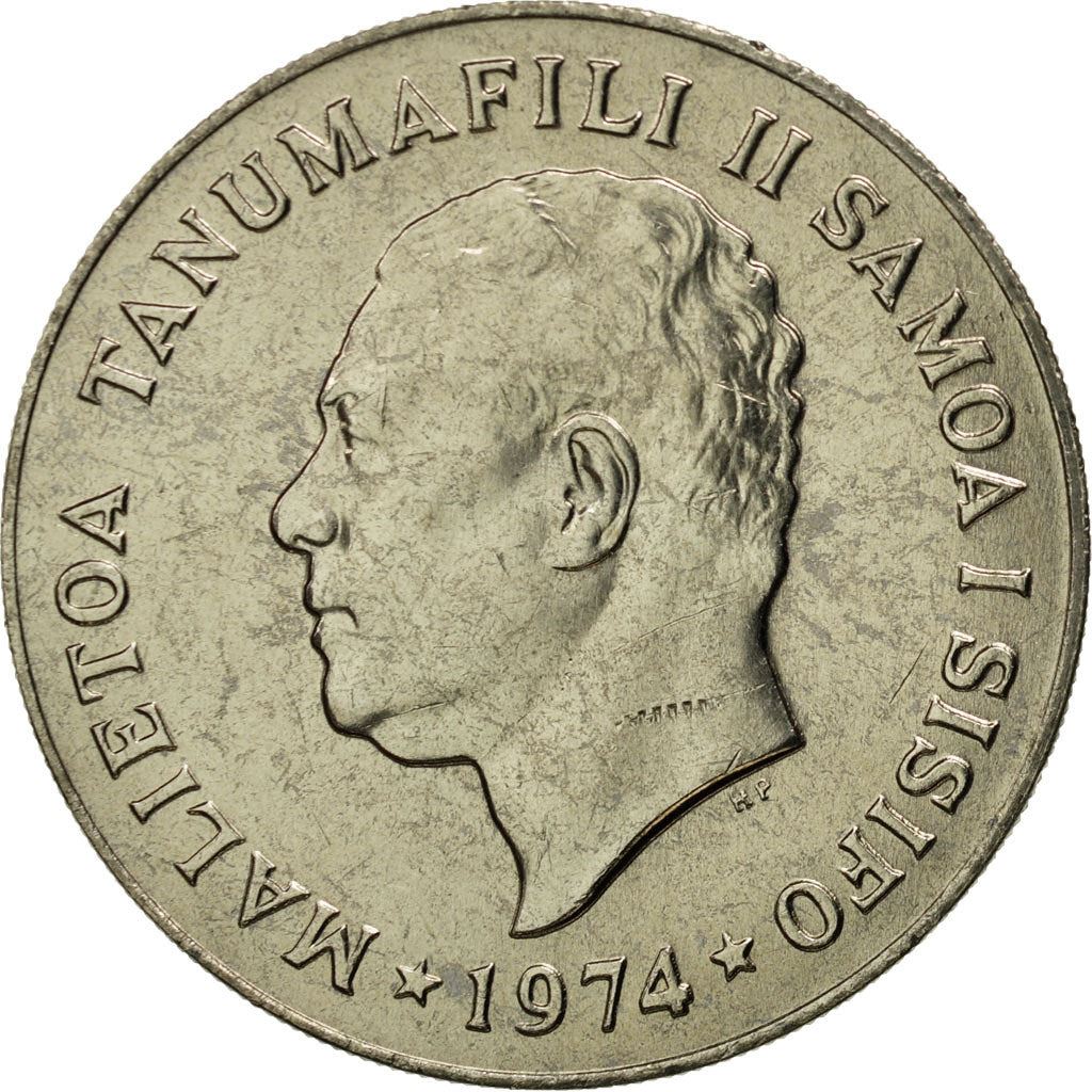 Samoa | 20 Sene Coin | Malietoa Tanumafili II | Bread Fruit | Km:16 | 1974 - 2000