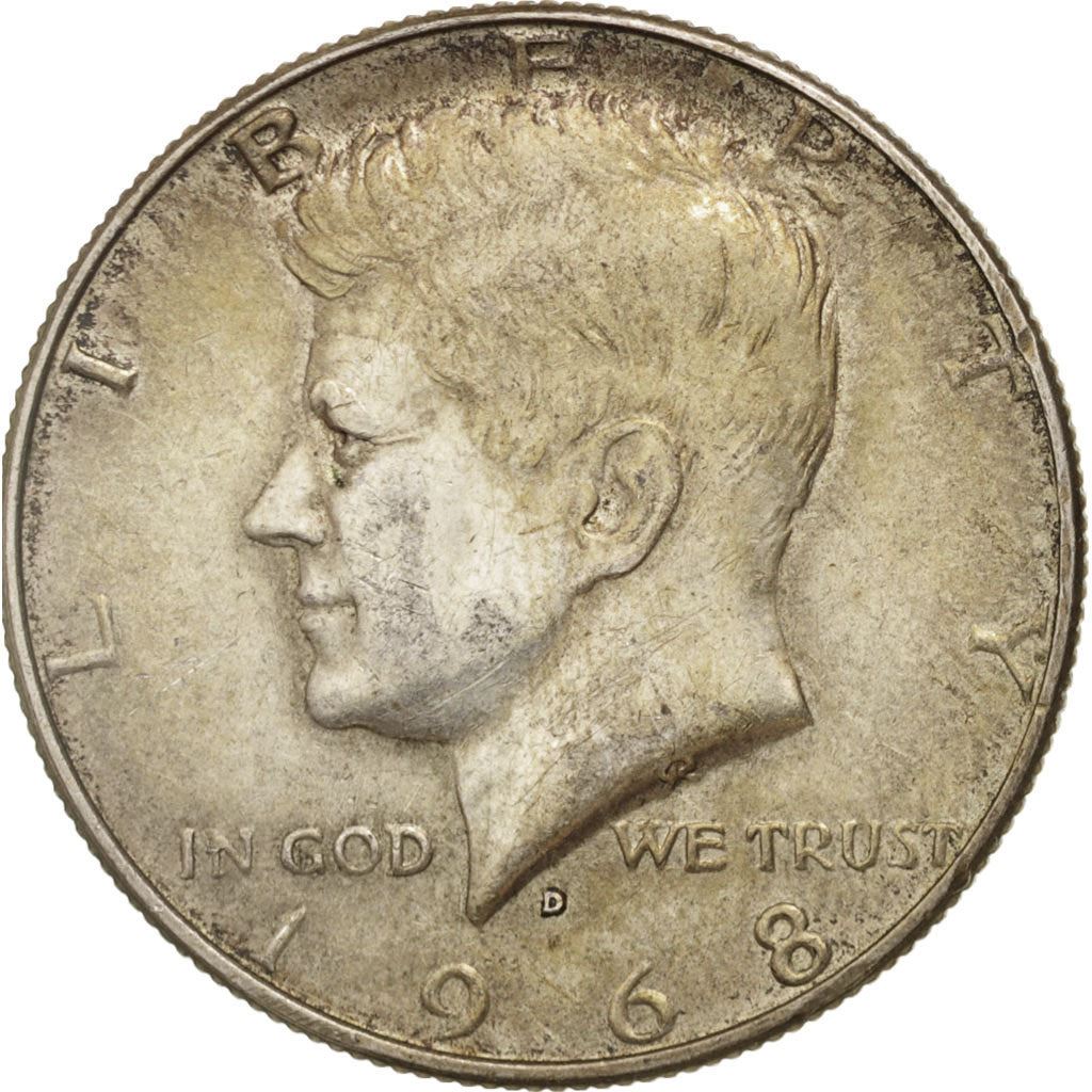 United States | ½ Dollar Coin | 40% Silver | John Fitzgerald Kennedy | Billon (.400 silver) | KM:202a | 1965-1970
